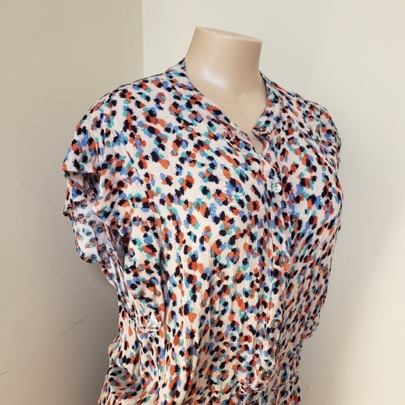 OLIVACEOUS Floral Button Front Romper - Picture 2 of 7